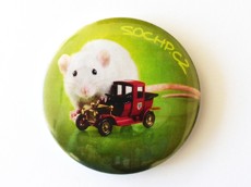 Placka: Potkan s autíčkem 58 mm